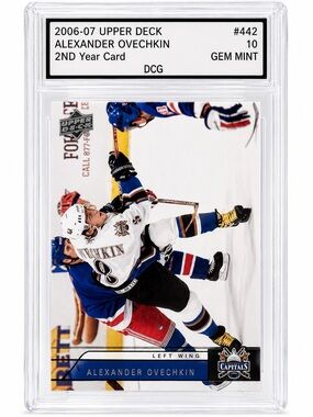 Upper Deck Alexander Ovechkin 2006-07 Hockey Trading Card - White/Blue
